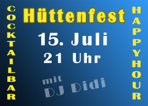 Hüttenfest Flyer